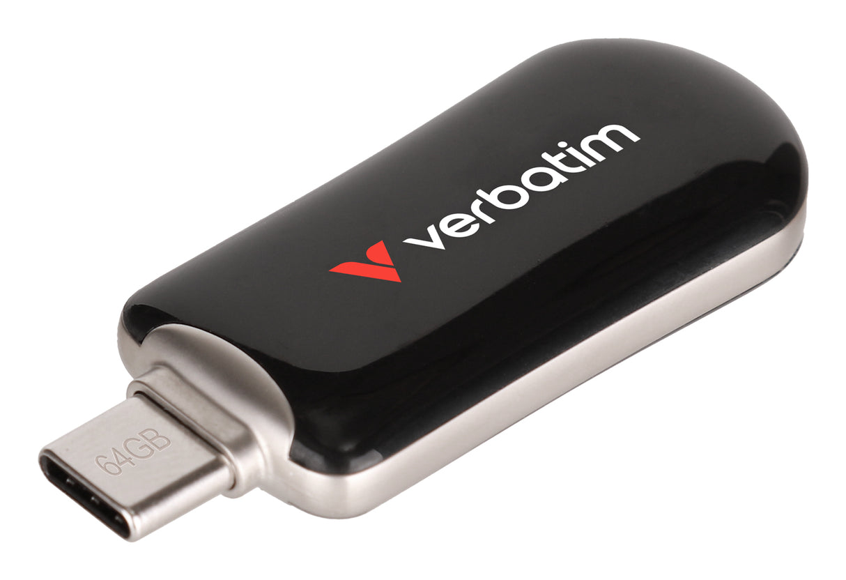 Clé USB-C 3.2 Verbatim Plectra - 64Go (Noir)