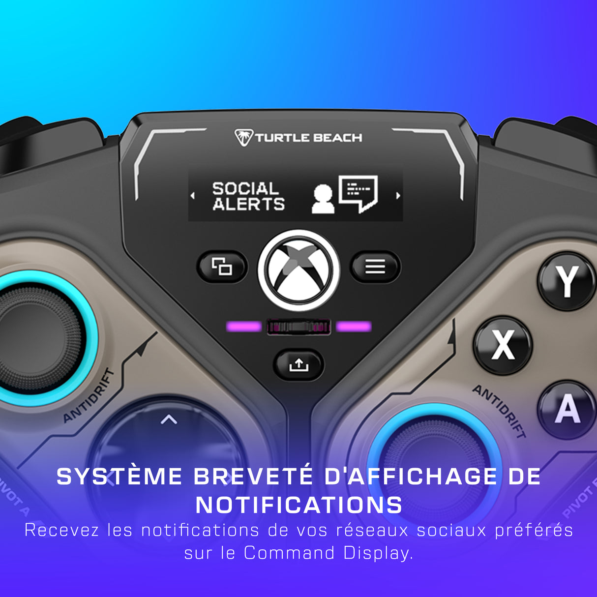 Manette intelligente sans fil - TURTLE BEACH - TBS-0120-05 - Stealth™ Pivot - 2,4GHz ou Bluetooth - Noir