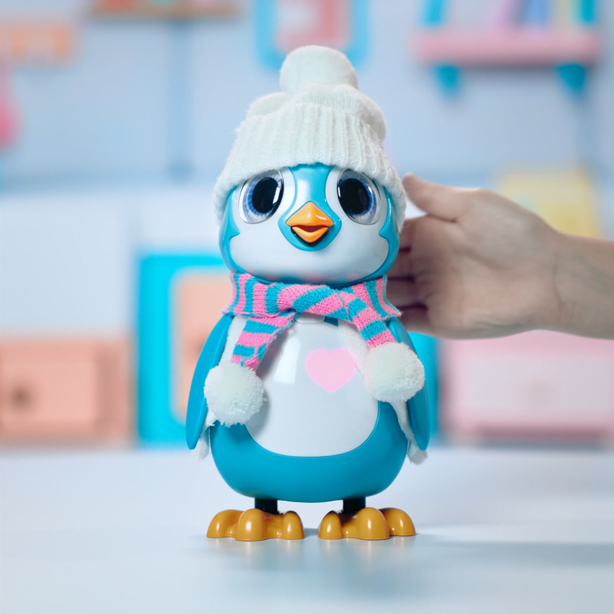 Pingouin interactif bleu - SILVERLIT - RESCUE PENGUIN - 20 émotions - Pack unboxing inclus