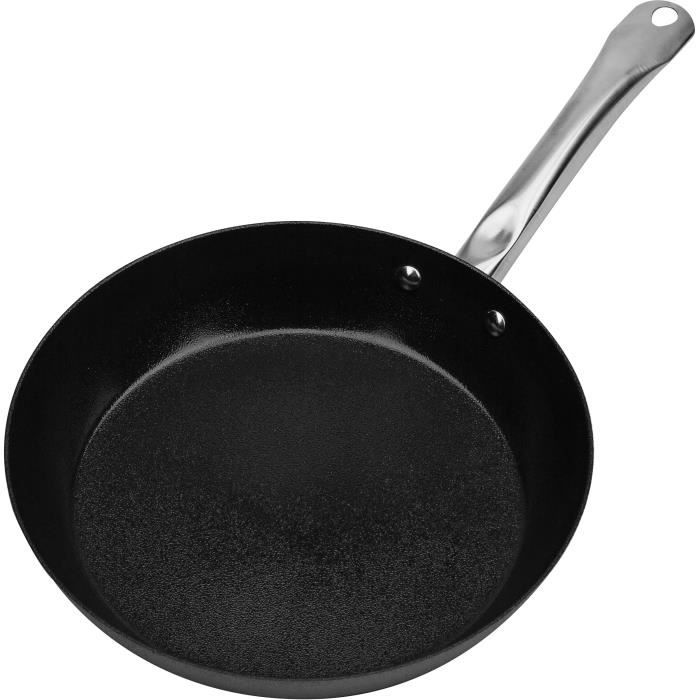 Poele AVANTI 24 cm - GSW - Acier Carbone - Induction - Anti-adhésif - Passe au four