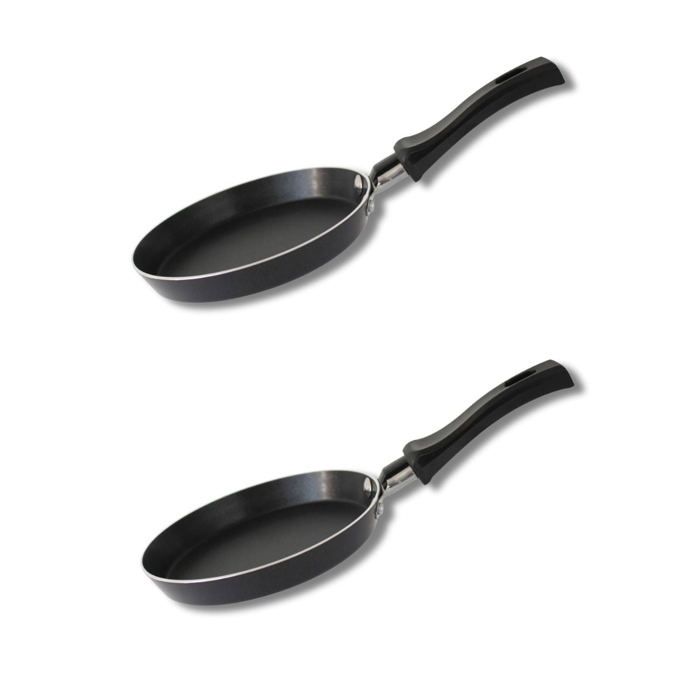 Ensemble de 2 mini poele a crepe - ELO - Jewel de Luxe - Ř 14 cm - Revetement céramique