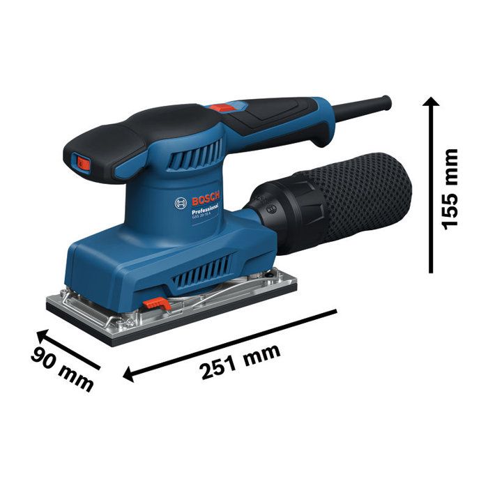 Ponceuse vibrante GSS 20-18 A Professional - 200 W - BOSCH - 0601070101