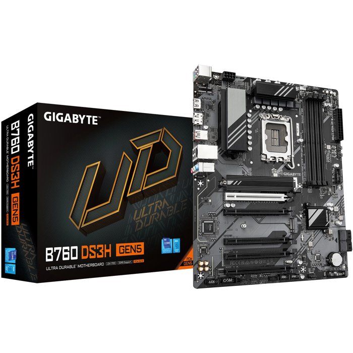 Carte mere - GIGABYTE - B760 DS3H GEN5 - Format ATX - Chipset Intel B760 - PCIe 5.0