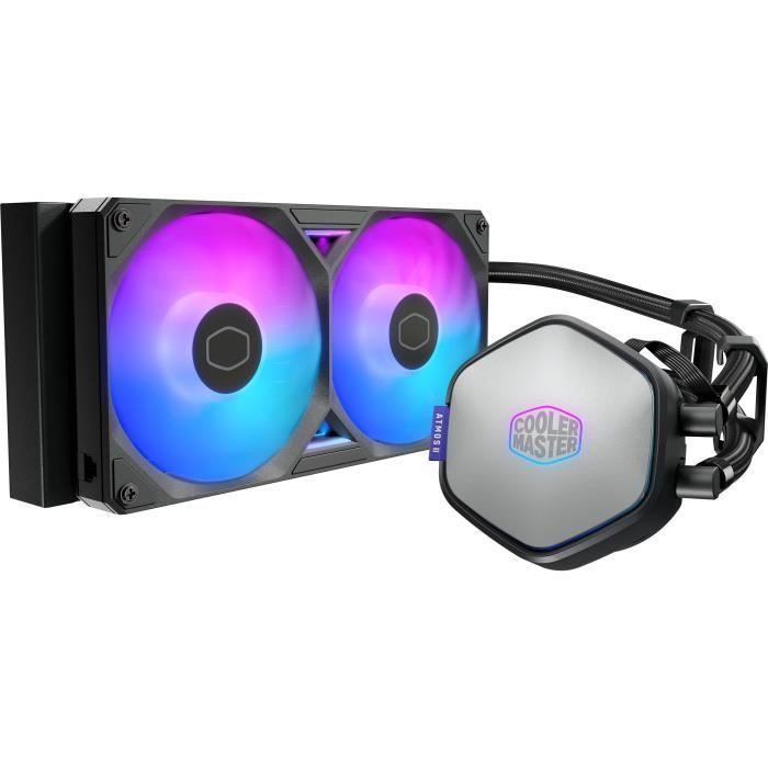 COOLER MASTER - MasterLiquid 240 Atmos II LCD ARGB - Watercooling AIO - Ventilateurs 120mm