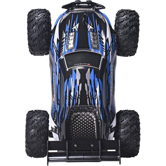 Voiture radiocommandée - 4SPEED - Nitro Rush - Echelle 1/18 - 2,4 GHz - Tout-terrain - Batterie rechargeable - 10 km/h - Des 5 ans