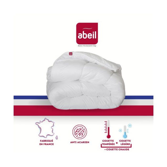 ABEIL Couette 4 Saisons ANTI-ACARIENS 140x200cm