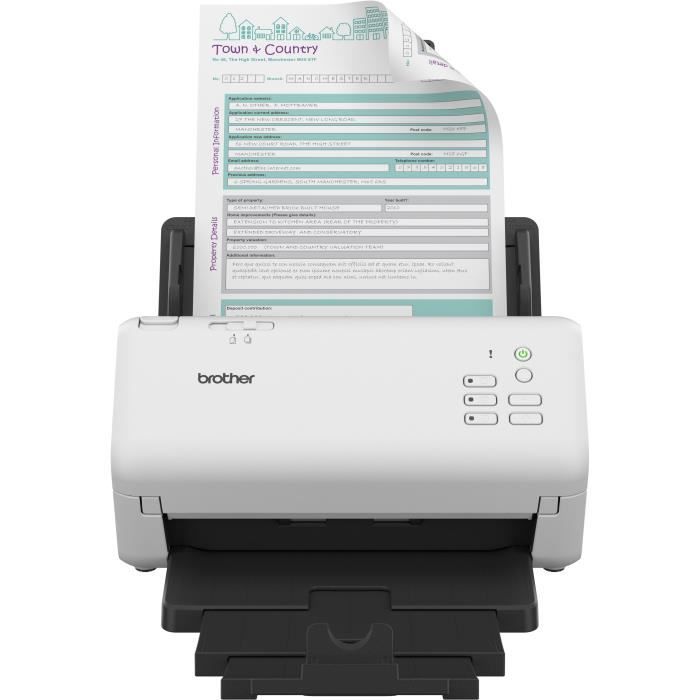 Scanner de documents - BROTHER - ADS-4300 - Recto-verso - Ethernet - 40 ppm/80 ipm -