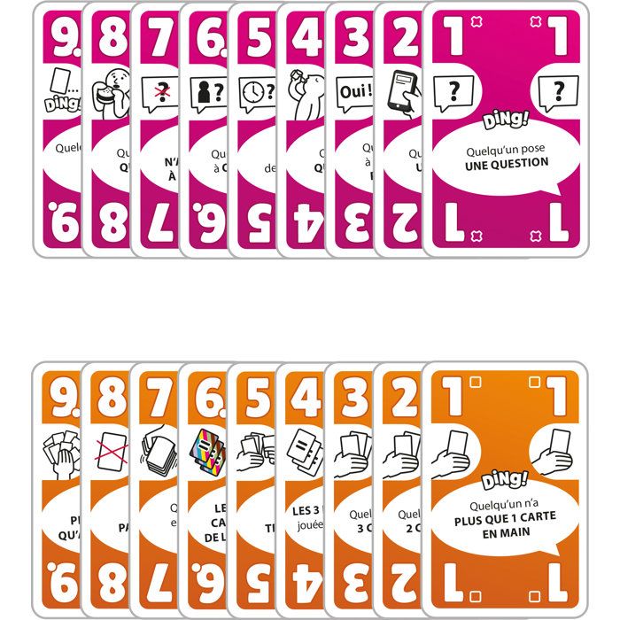 DON'T PANIC GAMES Jeu de cartes ambiance - DING! - 2 a 7 joueurs - Des 8 ans - fun et rapide - parties express - version française