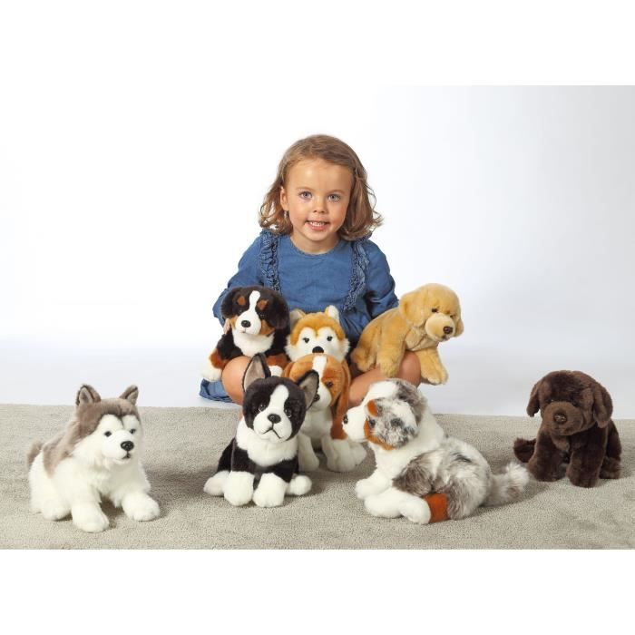 Peluche Chien Bouvier Bernois - GIPSY TOYS - Assis, 25 cm