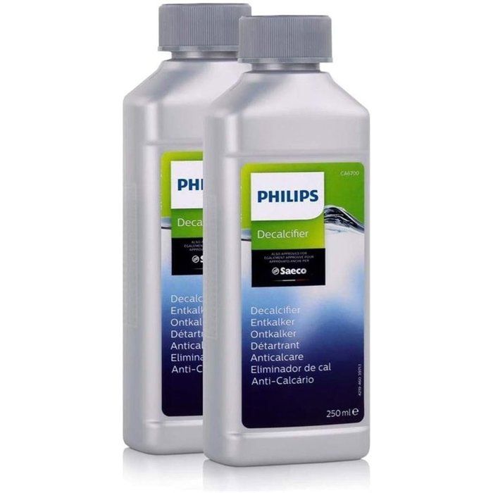 Détartrant machine a café - PHILIPS - CA6700/22 - compatible cafetieres Philips & Saeco - x2 bouteilles de 250ml