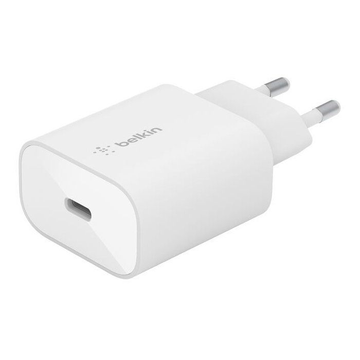 Chargeur secteur - BELKIN - USB-C - 25 W - PD PPS - Blanc