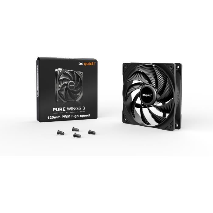 Ventilateur Boîtier - BE QUIET! - Pure Wings 3 - 120 mm - PWM high-speed - 2100 tr/min