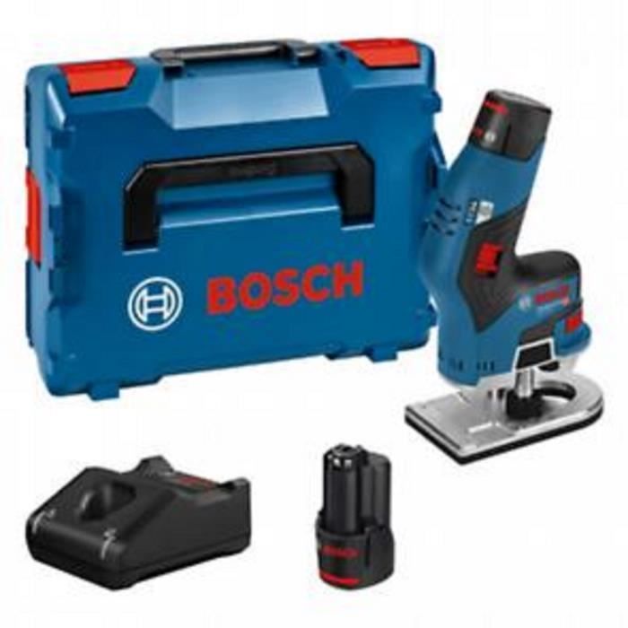 Affleureuse - BOSCH PROFESSIONAL - GKF 12V-8 - 2 batteries 3,0 Ah - Sans fil - Ergonomique