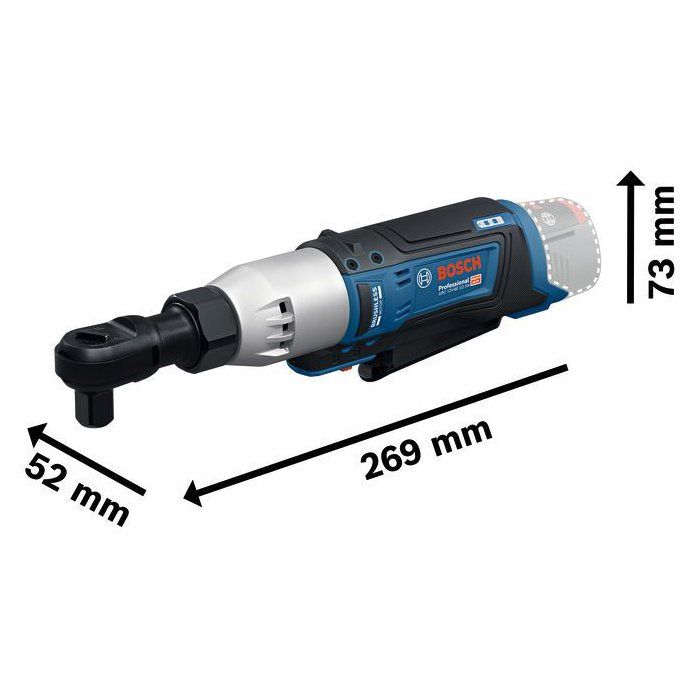 Clé a rochet sans fil BOSCH PROFESSIONAL - GRC 12V-60 1/2 SN - 12V - 60 Nm