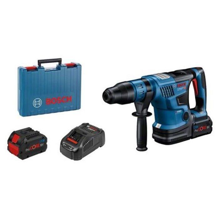 Perforateur SDS-Max Bosch Professional Biturbo 18V-36C GBH + 7J + 2 batteries Procore 5,5Ah + chargeur + Coffret - 0611915003