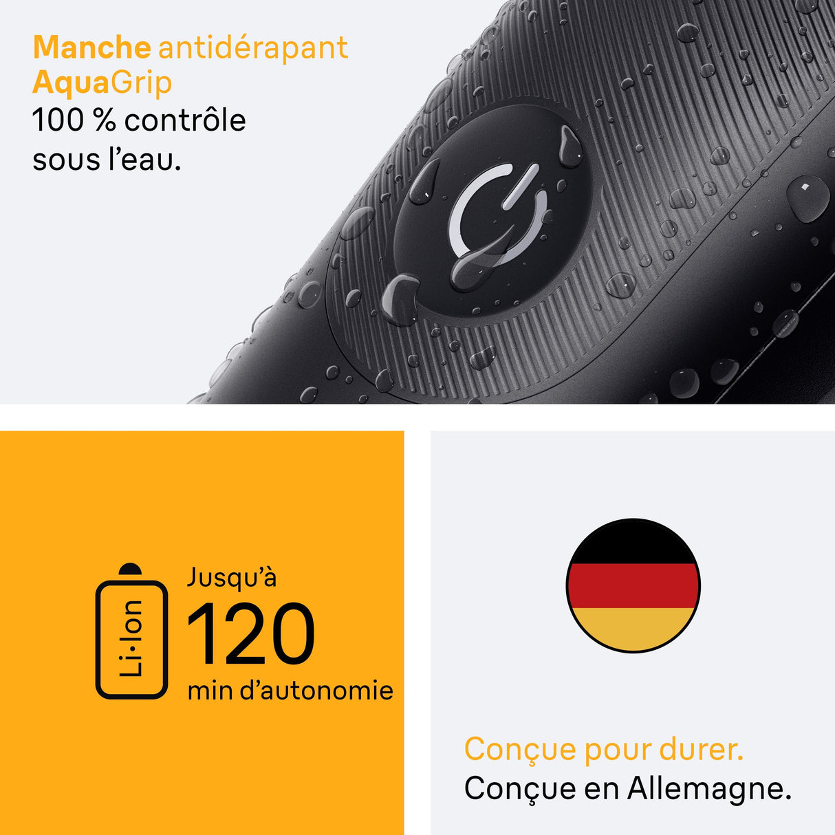 Tondeuse cheveux et barbe - Série 5- BRAUN - AIO5540 - 120 min - 14 réglages - Noir