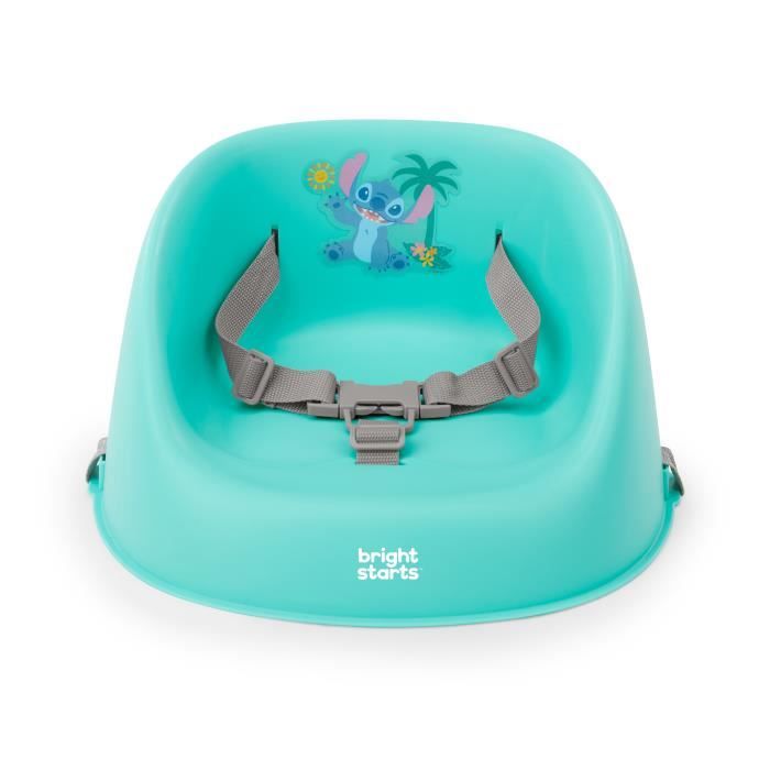DISNEY BABY - STITCH - Rehausseur de chaise bébé évolutif de 6 mois a 3 ans, Universel, Harnais 3 points, Facile a nettoyer