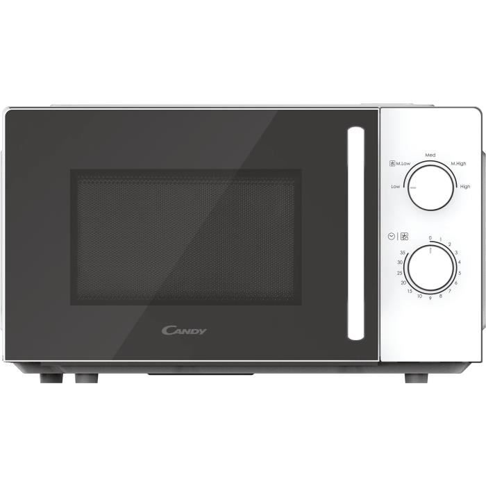 Micro-ondes CANDY CMW20SMSLI - 20L - MO : 700W - UI mécanique - 5 niveaux de puissance - Silver