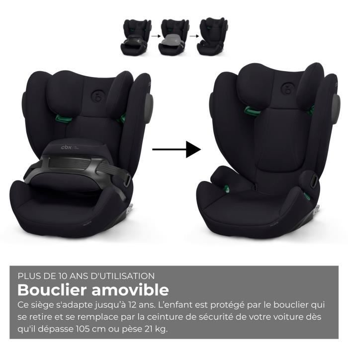 Siege auto Pallas B3 i-size Cbx by Cybex - 76 a 150 cm - 9 a 50 kg - 15 mois a 12 ans - Noir
