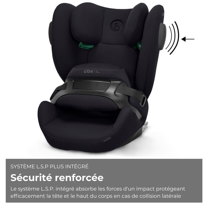 Siege auto Pallas B3 i-size Cbx by Cybex - 76 a 150 cm - 9 a 50 kg - 15 mois a 12 ans - Noir