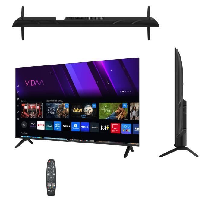 TV LED QLED - CONTINENTAL EDISON - 50 (127 cm) - 3xHDMI - 2xUSB - Noir - CELED50SVQLD25B6