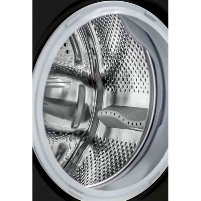 Lave-linge hublot CONTINENTAL EDISON CELL10140IBT - 10kg - Largeur 59,6 cm - Classe A - 1400 trs - moteur induction - noir mat