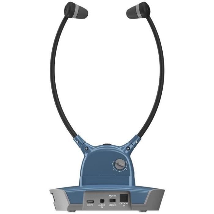Casque sans fil TV/HIFI - CGV - DOLFIN SAPHIR - Assistant auditif - Micro intégré - Prise optique