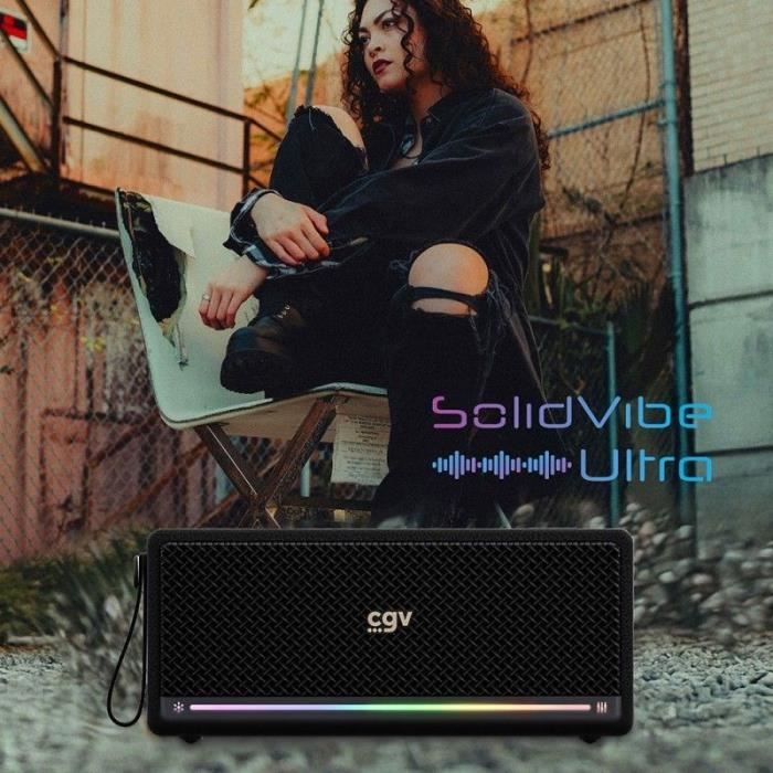 Enceinte Bluetooth - CGV - 50911 - SolidVibe Ultra - Subwoffer 40W (2x20W)