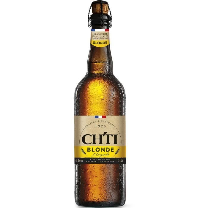 Biere blonde originale - Chti - 6.80% Vol. - 75cl