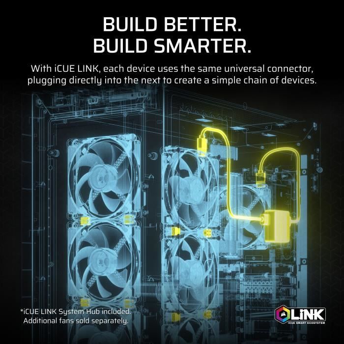 Watercooling AIO - CORSAIR - iCUE LINK TITAN 280 RX RGB - Ventilateurs RX140 RGB - Compatibilité Intel LGA 1851/1700, AMD AM5/AM4