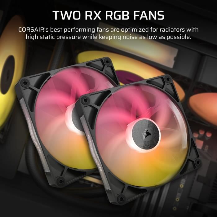 Watercooling AIO - CORSAIR - iCUE LINK TITAN 280 RX RGB - Ventilateurs RX140 RGB - Compatibilité Intel LGA 1851/1700, AMD AM5/AM4