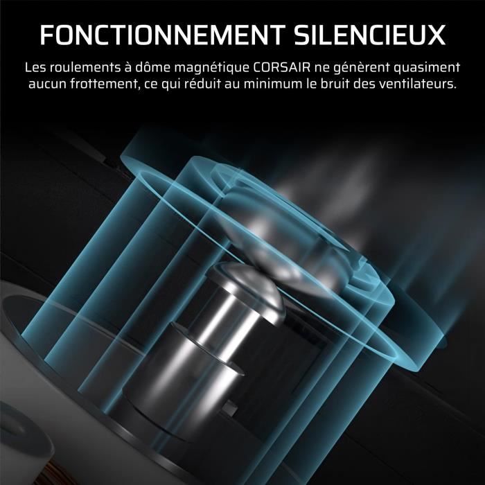 Refroidissement PC - CORSAIR - CO-9051036-WW - Kit de dťmarrage ventilateurs iCUE LINK RX140 RGB Max Dual Fan