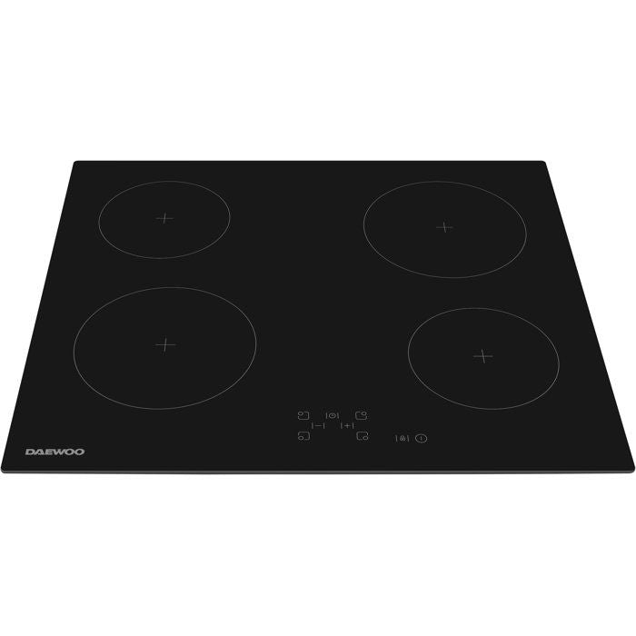 Plaque de cuisson vitrocéramique - DAEWOO - 4 foyers - 60 cm - BH6VTF27BNM - Noir
