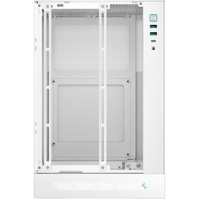 Boitier sans alimentation - DEEPCOOL CH170 Digital - Mini tour - Format M-ITX - Blanc
