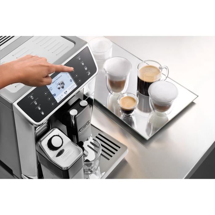 Machine expresso broyeur - De'Longhi - Primadonna elite - ECAM650.55.MS - 14 recettes - Gris