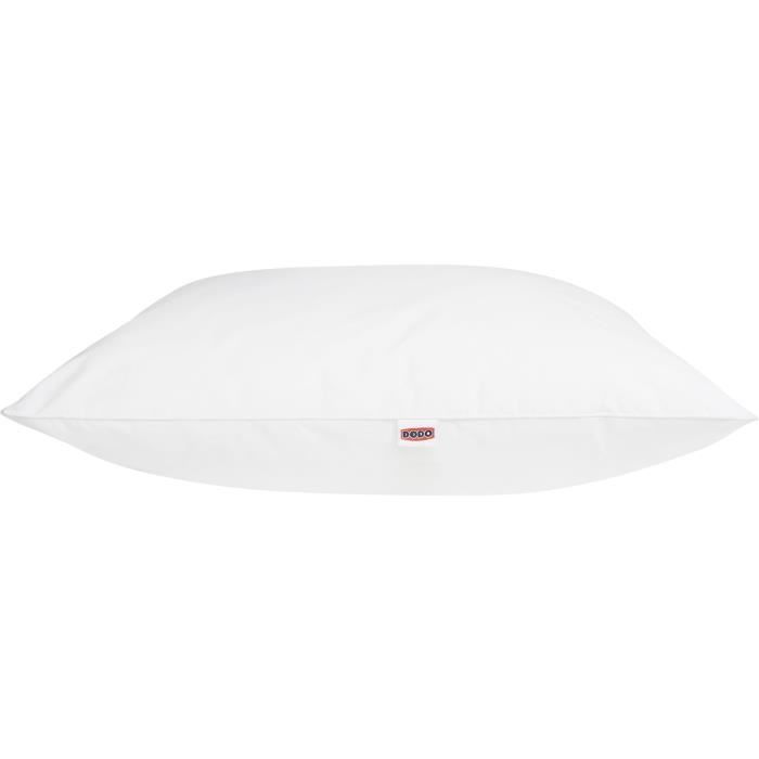 Oreiller Anti-Acarien - DODO - Morzine (30% Duvet Oie & Canard, 70% Plumettes) - 65 x 65 cm - Blanc