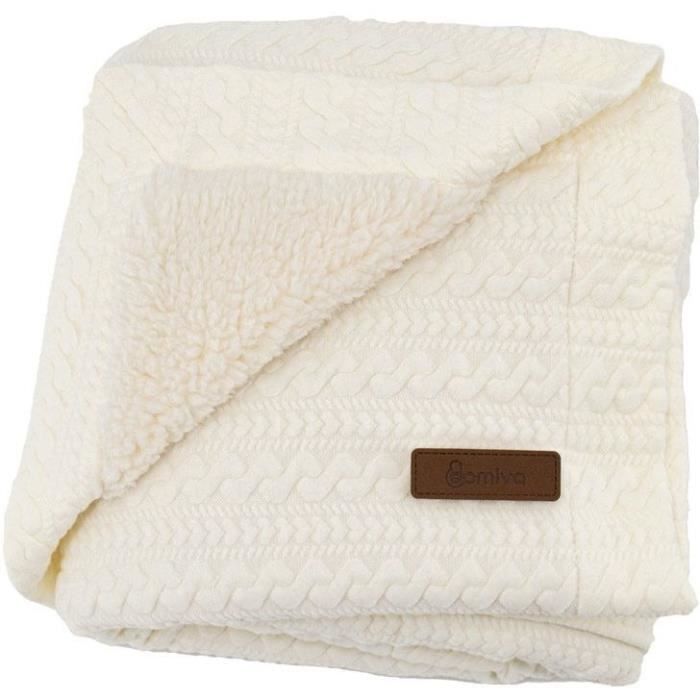 Couverture - DOMIVA - BOUBOU - Double face - 75x100 cm