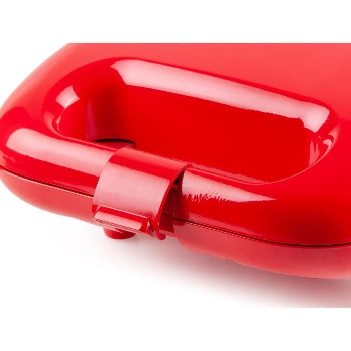 DOMO - DO9242W - Appareil a croque monsieur - 5 en 1 - 5 jeux de plaques anti-adhésives interchangeables - 750W