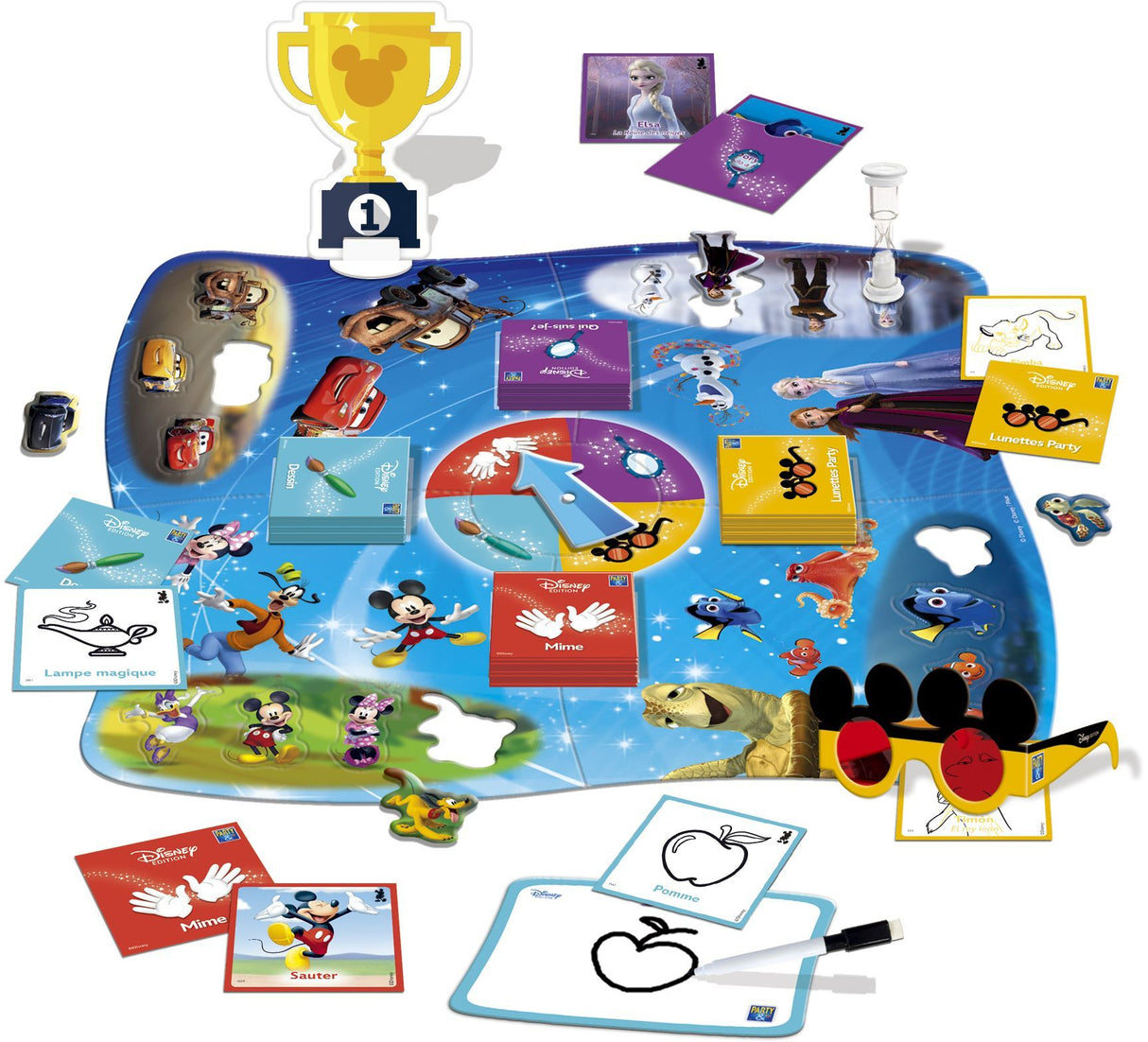 PARTY & CO Disney - Jeu de société - DUJARDIN - Défis autour de l'univers Disney pour toute la famille !