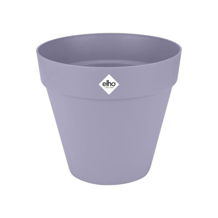 ELHO Pot de fleurs Loft Urban Rond avec roues - Violet - Ř 38.5 x H 35 cm - Extérieur - 100% recyclé