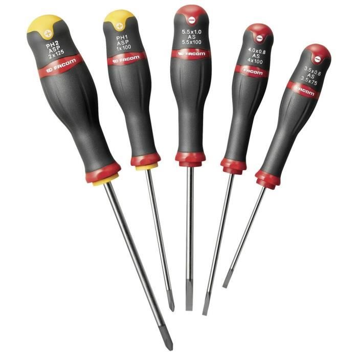 Boite a Outils Textile - FACOM - BS.T14CM1PB - (Livré avec 5 Tvis Protwist + 9 Clés mâles + Pince multiprise + 7 Clés a fourche)