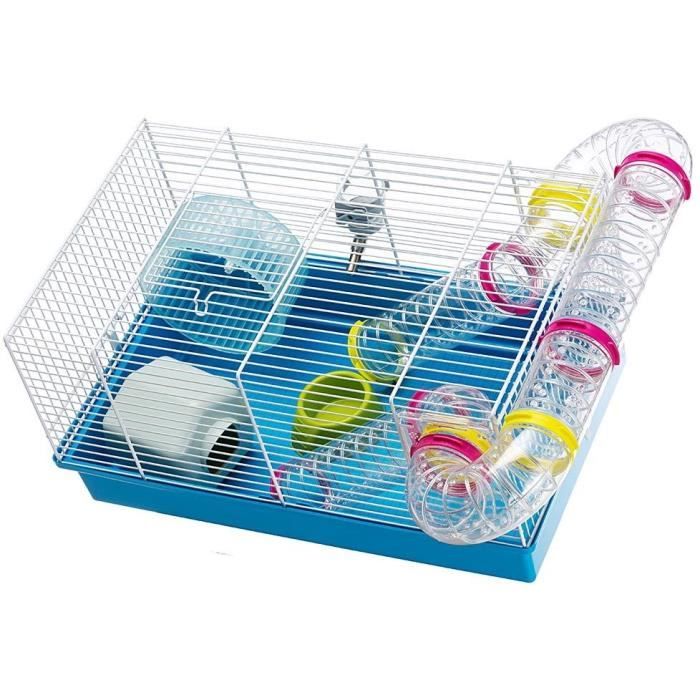 Cage - FERPLAST - PAULA TUBE LINE - 46 x 29,5 x 24,5 cm - Bleu