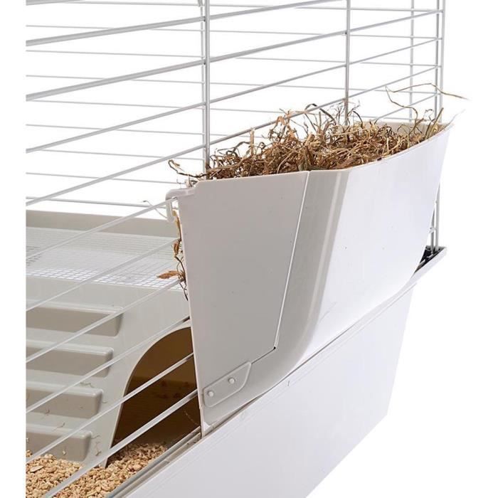Cage pour rongeurs - Hamster 77 x 48 x 42 cm - FERPLAST - CAVIE 80X1 - 77 x 48 x 42 cm - Gris clair