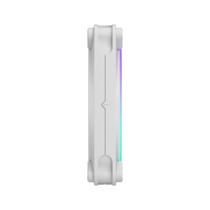 Ventilateur PC - FRACTAL DESIGN - Momentum 12 RGB - FDB - Anneau lumineux ARGB Gen 2 - Contrôle PWM - Blanc