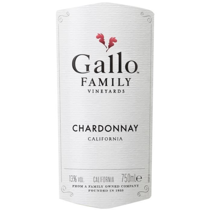 Gallo Family Chardonnay - Vin blanc de Californie 2023