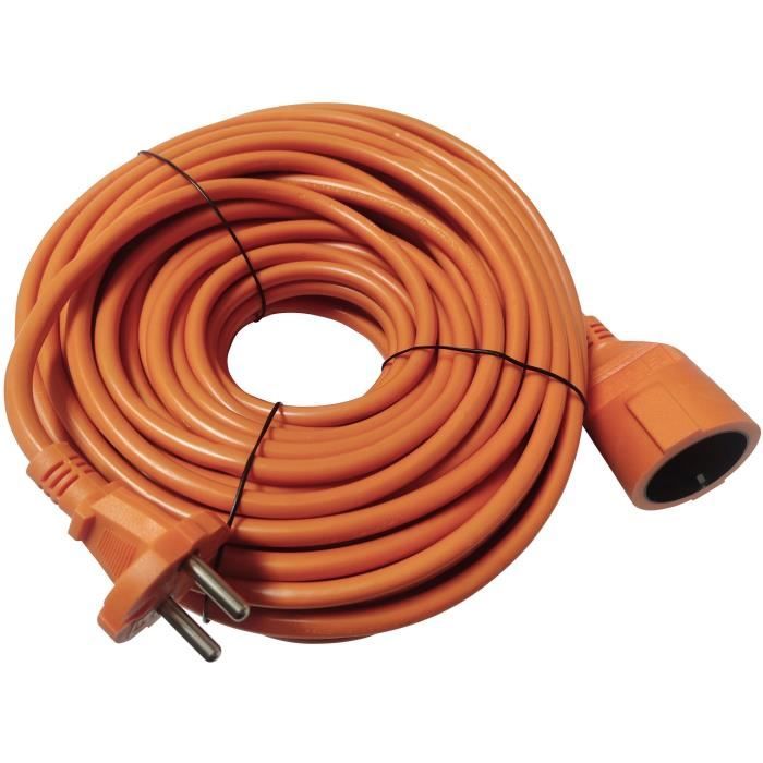 Rallonge extérieure - GAO - H05VV-F 2x1,5mm˛- 50m, robuste, résistante