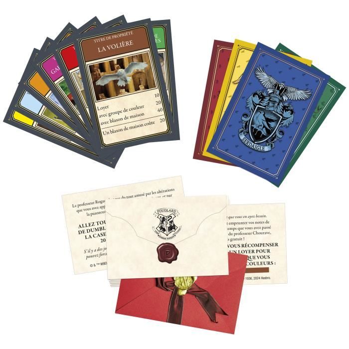 Monopoly Harry Potter édition, Jeu de société de plateau, Aventures magiques a Poudlard, des 8 ans, 2 a 6 joueurs