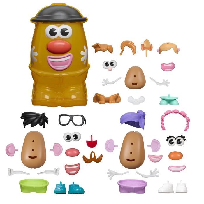 Monsieur Patate Méga patate coffret avec 42 pieces dont une boîte de rangement, Potato Head, jouets préscolaires créatifs, des 2 ans