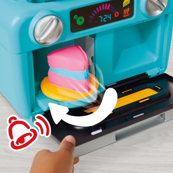 Play-Doh Ma jolie part de gâteau, four jouet, accessoires de cuisine factices et 11 pots de pâte a modeler, des 3 ans
