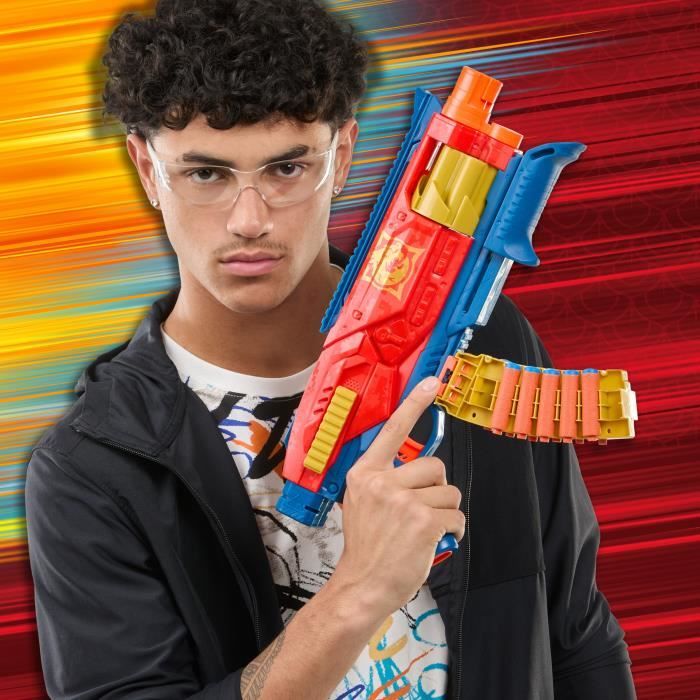 Nerf Loadout Shadowspeed Recon, blaster avec rangement pour les 14 fléchettes Nerf N1 incluses, barillet rotatif a 6 fléchettes, jou